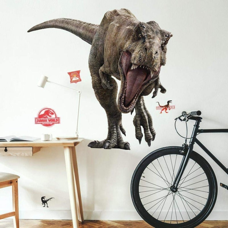 Jurassic World Fallen Kingdom T-Rex Giant Peel and Stick Wall Decals by RoomMates, RMK3797SLM - Image 2